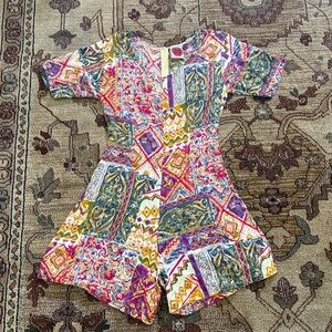 Rosey tomato vintage romper m